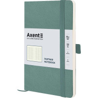 Записная книга А5 96 л клетка Axent Partner Soft Skin серо-лазурная (8616-48-a)