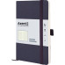 Записна книга А5 Axent Partner Soft Skin, 96 арк, синя, клітина (8616-02-a)