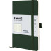 Записна книга А5 Axent Partner Soft Skin, 96 арк, темно-зелена, клітина (8616-23-a)