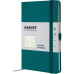 Записная книга А5 96 л клетка Axent Partner обл. винил малахитовая (8201-31-A)