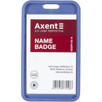 Бейдж-чехол вертикальный Axent SoftTouch , 54 х 85 мм (синий) (4550v-02-a)