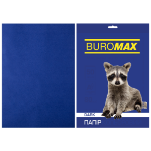 Папір кольоровий А4 80 г/м кв BUROMAX 50 арк DARK темно-синій (BM.2721450-02)