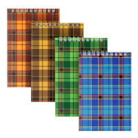 Блокнот А6 48 арк клітинка на спіралі зверху обкл. картон AXENT (d8011-01)