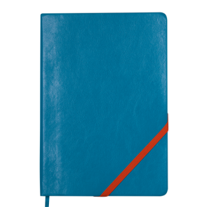 Блокнот деловой LOLLIPOP, А5, 96 л., голубой, иск.кожа (BM.295003-14)