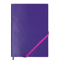 Блокнот діловийй LOLLIPOP, А5, 96 л., клітінка, фіолетовий, штучна шкіра (BM.295103-07)