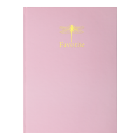Книга обліку А4 96 арк клітинка Buromax FAVOURITE PASTEL обкладинка тверда ламінована рожева (BM.2400-410)
