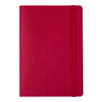 Блокнот деловой COLOR TUNES, А5, 96 л., линия, красный, иск.кожа (BM.295200-05)