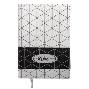 Блокнот деловой RELAX, А5, 96 л., линия, серебристый, иск.кожа (BM.295201-24)