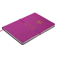 Блокнот діловийй NICE, А5, 96 л., лінія, малиновий, штучна шкіра (BM.295215-29)