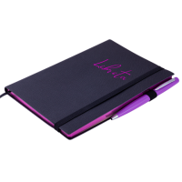 Блокнот діловийй LIBRETA, А5, 96 л., лінія, чорний, штучна шкіра (BM.295217-01)