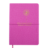 Блокнот діловийй NICE, А5, 96 л., крапка, малиновий, штучна шкіра (BM.295315-29)