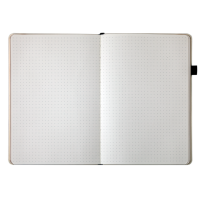 Блокнот деловой LIBRETA, А5, 96 л., точка, черный, иск.кожа (BM.295317-01)