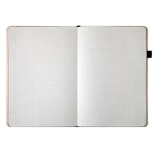 Блокнот деловой LIBRETA, А5, 96 л., точка, черный, иск.кожа (BM.295317-01)