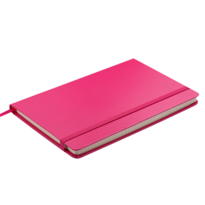 Блокнот діловий STRONG 125 x 195 мм, 80 арк., клітинка, рожевий, штучна шкіра (BM.29912101-10)