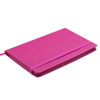 Блокнот діловий PROFY 125 x 195 мм, 80 арк., клітинка, рожевий, штучна шкіра (BM.29912102-10)