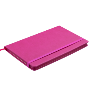 Блокнот діловий PROFY 125 x 195 мм, 80 арк., клітинка, рожевий, штучна шкіра (BM.29912102-10)
