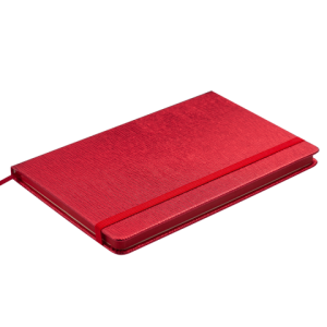 Блокнот діловий INGOT 125 x 195 мм, 80 арк., клітинка, червоний, штучна шкіра (BM.29912103-05)