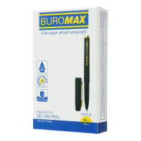 Ручка гелевая BuroMax Status Rouber Touch, 1.0мм синяя (прорезин корпус) (BM.8337-01)