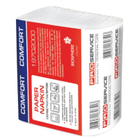 Серветки паперові для диспенсерів Z-складання 1-шарові Service Pro Comfort, 24 х 21 см, білі (250 шт) (ВУЗЬКА ПАЧКА) (19702000)