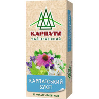Чай травяной в ф/п КАРПАТЫ Карпатский Букет, 20 пакетиков