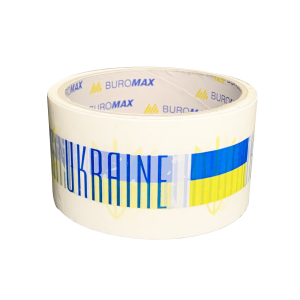 Скотч упаковочный 48 мм х 35 м BuroMax УКРАЇНА (BM.7007-71)