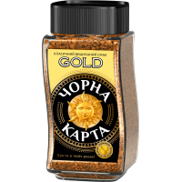 Кава розчинна Чорна Карта Gold, (скляна банка), 95 гр