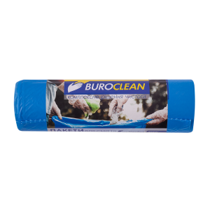 Мішки для сміття 160 л х 10 шт 90 х 120 см 24 мкм BuroClean Eurostandart, сині (10200053)