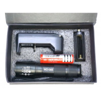 Фонарик светодиодный Police 1831-T6/WD085 (1х18650/3хААА, ЗП 220V, zoom)