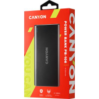 Батарея универсальная Canyon PB-106 10000mAh Input 5V/2A, Output 5V/2.1A(Max) (CNE-CPB1006B)