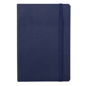 Блокнот деловой COLOR TUNES, А5, 96 л., клетка, темно-синий, иск.кожа (BM.295100-02)