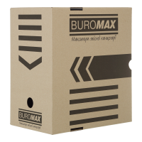 Бокс архівний картонний 200 мм 300 х 340 мм Buromax Jobmax коричневый (BM.3263-34)