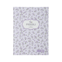 Блокнот А5 клетка 80 л твердая обложка PICCOLI Buromax (лавандовый) (BM.24522101-39)