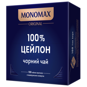 Чай чорний в ф/п Мономах 100% Ceylon 2 г х 100 шт