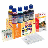 Набор перезаправляемых картриджей WWM Epson C110/Office T30/TX510FN (RC.T073H)