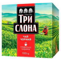 Чай чорний Три Слона листовий 100 г