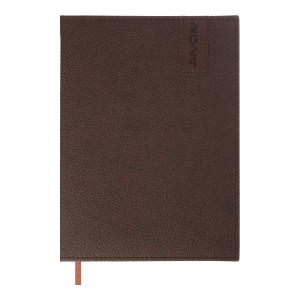 Щоденник датований 2024 А5 BuroMax Vertical, 336 стр., коричневий (BM.2110-25)