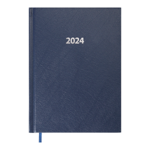 Щоденник датований 2024 А5 BuroMax Strong, 336 стр., темно-синій (BM.2129-03)