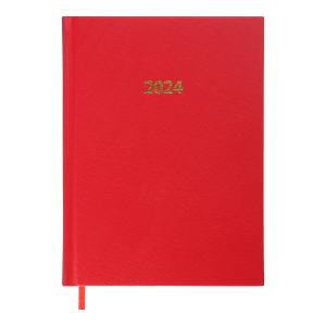 Щоденник датований 2024 А5 BuroMax Strong, 336 стр., червоний (BM.2129-05)