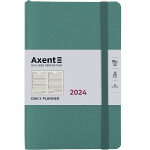 Щоденник датований 2024 А5 Axent Partner Soft Skin, сіро-лазурний (8810-24-48-a)