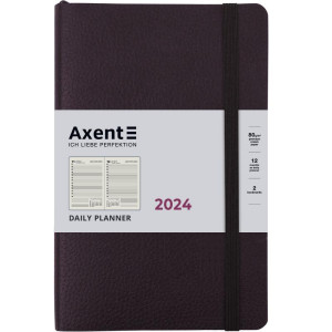 Щоденник датований 2024 А5 Axent Partner Soft Skin, чорний (8810-24-01-a)