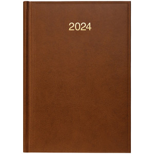 Щоденник датований 2024 А5 Brunnen Стандарт Miradur, коричневий (73-795 60 704)