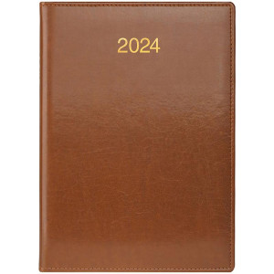Щоденник датований 2024 А5 Brunnen Стандарт Soft, коричневий (73-795 36 704)