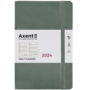 Щоденник датований 2024 А5 Axent Partner Soft Earth Colors, зелений (8820-24-04-a)