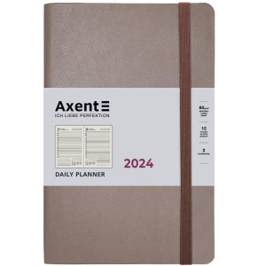 Щоденник датований 2024 А5 Axent Partner Soft Earth Colors, коричневий (8820-24-01-a)
