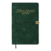 Еженедельник датированный А5 2024 BuroMax VELOUR, 136 стр., зеленый (BM.2710-04)