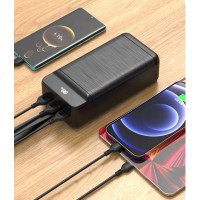 Батарея универсальная XO 80000mAh, PD/18W, QC3.0/22.5W, flashlight, Input(Micro,Type-C,Lightning), Output(3*USB,Type-C) (XO-PR160 / 29209)