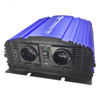 Инвертор автомобильный 12V/220V MS-1500 1800W, approximate sinusoid, USB, Shuko*2 Tommatech (29446)