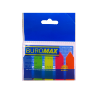 Закладки пластиковые 45 х 12 мм 125 шт (5 цв х 25 шт) BuroMax NEON Стрела (BM.2308-98)