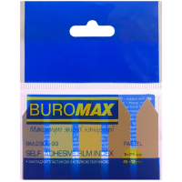 Закладки пластикові 45 х 12 мм 125 шт (5 кольорів х 25 шт) BuroMax PASTEL  Стріла (BM.2308-99)