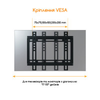 Кронштейн для телевізора ACCLAB AL-FR20/F (1283126485763)